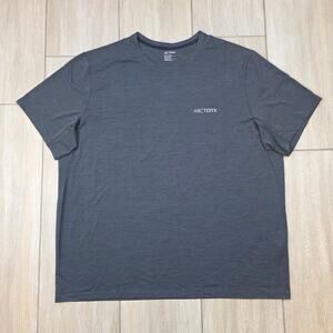 Arc'teryx Cormac Arc'Bird Logo Shirt Mens XXL Black Heather Performance Tee NWT